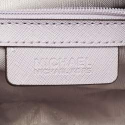 Pre Owned MICHAEL Michael Kors Lilac Leather Small Selma Crossbody Bag