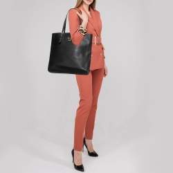 Pre Owned MICHAEL Michael Kors Black Saffiano Leather Tote