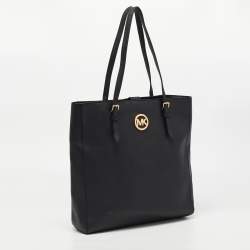 Pre Owned MICHAEL Michael Kors Black Saffiano Leather Tote