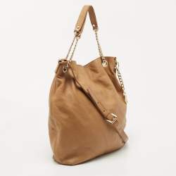 مملوكة مسبقًا MICHAEL Michael Kors Tan Leather Shoulder Bag
