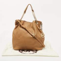 مملوكة مسبقًا MICHAEL Michael Kors Tan Leather Shoulder Bag