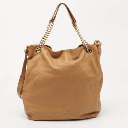 مملوكة مسبقًا MICHAEL Michael Kors Tan Leather Shoulder Bag