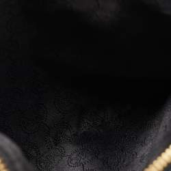 Pre Owned MICHAEL Michael Kors Black Leather Double Zip Tote