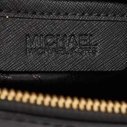 Pre Owned MICHAEL Michael Kors Black Leather Double Zip Tote