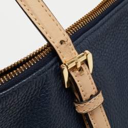 Pre Owned حقيبة يد توتس مايكل مايكل كورس جيت سيت جلد أصفر بسحاب علوي متوسطة