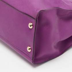 Pre Owned حقيبة يد مايكل مايكل كورس Hamiltion North South كبيرة جلد بنية