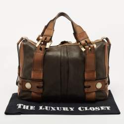 مملوكة مسبقًا MICHAEL Michael Kors Dark Brown Leather Satchel