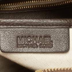 مملوكة مسبقًا MICHAEL Michael Kors Dark Brown Leather Satchel