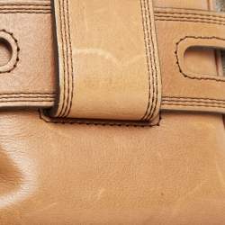 مملوكة مسبقًا MICHAEL Michael Kors Dark Brown Leather Satchel