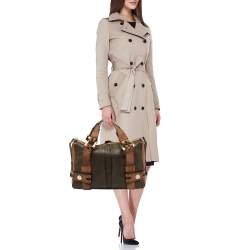 مملوكة مسبقًا MICHAEL Michael Kors Dark Brown Leather Satchel