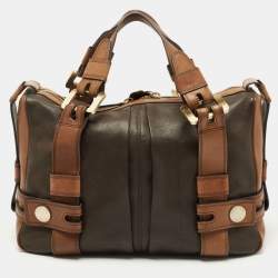 مملوكة مسبقًا MICHAEL Michael Kors Dark Brown Leather Satchel