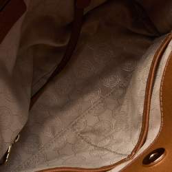 Pre Owned MICHAEL Michael Kors Brown Saffiano Leather Hamilton Tote