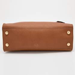 Pre Owned MICHAEL Michael Kors Brown Saffiano Leather Hamilton Tote