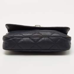 Pre Owned Michael Kors Navy Blue Quilted Leather Hamilton Chain Shoulder Bag