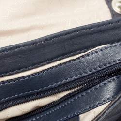 Pre Owned Michael Kors Navy Blue Quilted Leather Hamilton Chain Shoulder Bag