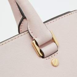 Pre Owned MICHAEL Michael Kors Blossom Pink Leather Medium Selma Satchel