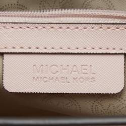 Pre Owned MICHAEL Michael Kors Blossom Pink Leather Medium Selma Satchel