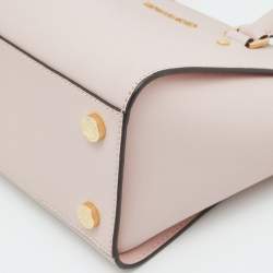 Pre Owned MICHAEL Michael Kors Blossom Pink Leather Medium Selma Satchel