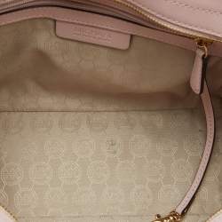 Pre Owned MICHAEL Michael Kors Blossom Pink Leather Medium Selma Satchel