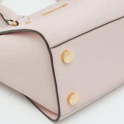 Pre Owned MICHAEL Michael Kors Blossom Pink Leather Medium Selma Satchel