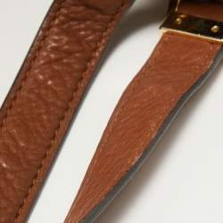 Pre Owned MICHAEL Michael Kors Brown Leather Camden Drawstring Hobo