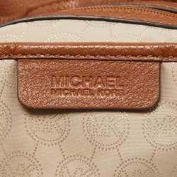 Pre Owned MICHAEL Michael Kors Brown Leather Camden Drawstring Hobo