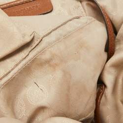 Pre Owned MICHAEL Michael Kors Brown Leather Camden Drawstring Hobo