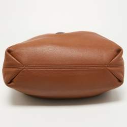 Pre Owned MICHAEL Michael Kors Brown Leather Camden Drawstring Hobo