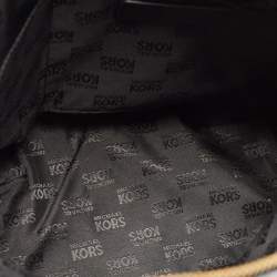 Pre Owned MICHAEL Michael Kors Black Leather Cindy Dome Satchel