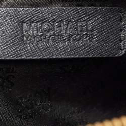 Pre Owned MICHAEL Michael Kors Black Leather Cindy Dome Satchel