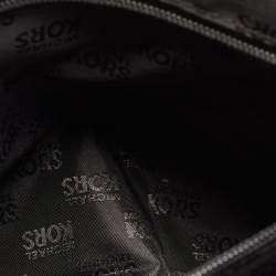 Pre Owned MICHAEL Michael Kors Black Leather Cindy Dome Satchel