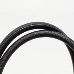 Pre Owned MICHAEL Michael Kors Black Leather Cindy Dome Satchel