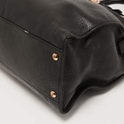 Pre Owned MICHAEL Michael Kors Black Leather East West Hamilton Tote