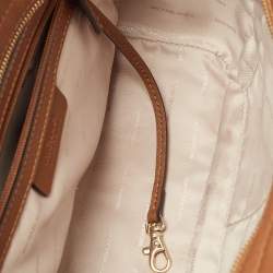 Pre Owned MICHAEL Michael Kors Brown Leather Medium Selma Satchel