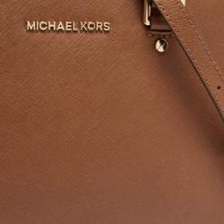 Pre Owned MICHAEL Michael Kors Brown Leather Medium Selma Satchel