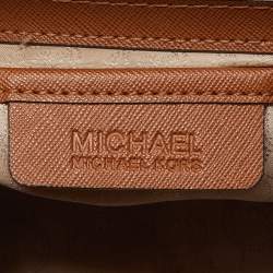Pre Owned MICHAEL Michael Kors Brown Leather Large Selma Satchel