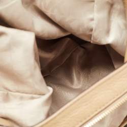 Pre Owned MICHAEL Michael Kors Beige Leather Fulton Shoulder Bag