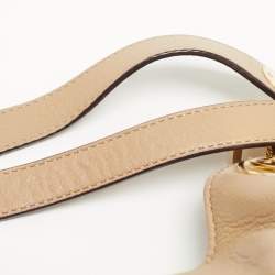 Pre Owned MICHAEL Michael Kors Beige Leather Fulton Shoulder Bag