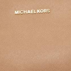 مملوكة مسبقًا MICHAEL Michael Kors Beige Leather Small Selma Crossbody Bag