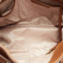 Pre Owned MICHAEL Michael Kors Brown Saffiano Leather Hamilton North South Tote