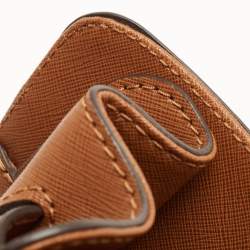 Pre Owned MICHAEL Michael Kors Brown Saffiano Leather Hamilton North South Tote