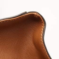 Pre Owned MICHAEL Michael Kors Brown Saffiano Leather Hamilton North South Tote