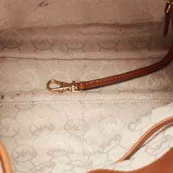 مملوكة مسبقًا MICHAEL Michael Kors Tricolor Canvas and Leather East West Hamilton Tote