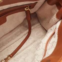 مملوكة مسبقًا MICHAEL Michael Kors Tricolor Canvas and Leather East West Hamilton Tote