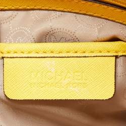 مملوكة مسبقًا MICHAEL Michael Kors Yellow Saffiano Leather Hamilton North South Tote