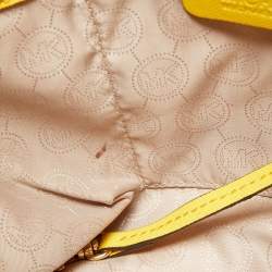 مملوكة مسبقًا MICHAEL Michael Kors Yellow Saffiano Leather Hamilton North South Tote