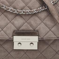 Pre Owned حقيبة كتف مايكل مايكل كورس صالون جلد مبطن أحمر