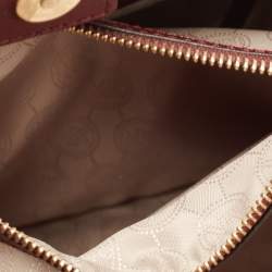 Pre Owned MICHAEL Michael Kors Burgundy Leather Medium Cynthia Tote