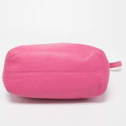 Pre Owned MICHAEL Michael Kors  Pink Leather Drawstring Tote
