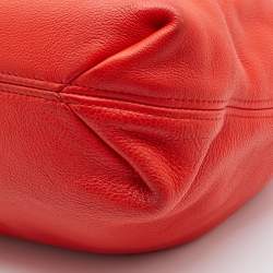 Pre Owned MICHAEL Michael Kors Orange Leather Camden Drawstring Shoulder Bag